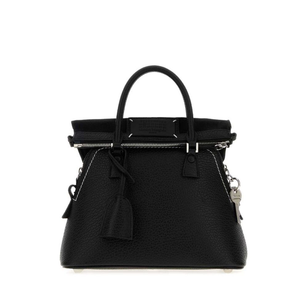 Maison Margiela Women Black Leather Mini Classique 5Ac Handbag